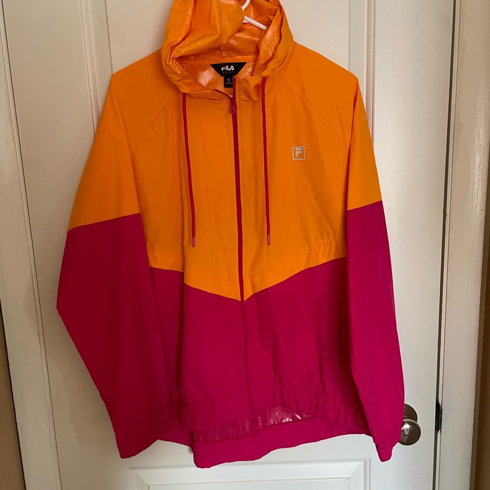 Fila Orange and Pink Women's Jacket